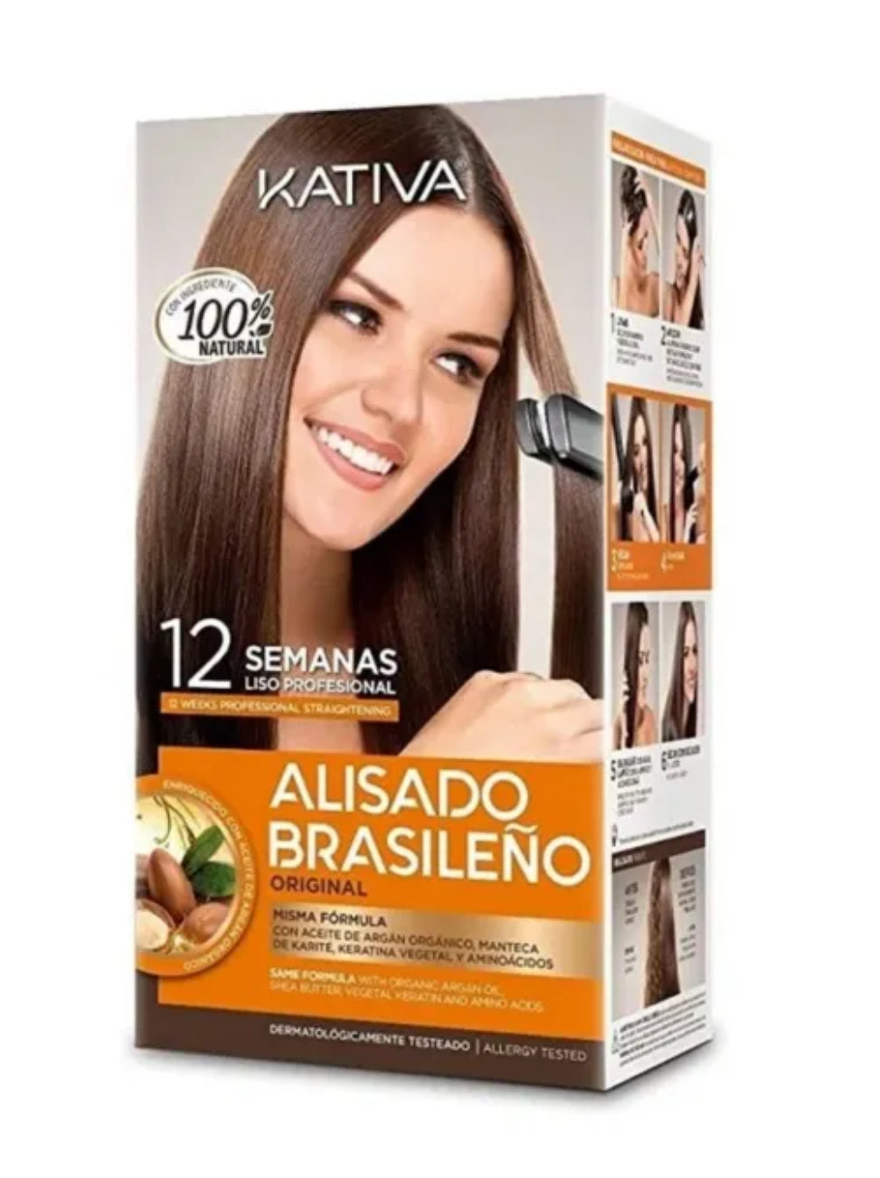 Kativa Brazilian Keratin Argan Oil Treatment Hair Straightening KIT